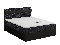 Manželská postel  Boxspring 180x200 cm Mimosa (s roštem a matrací) (černá + černá)