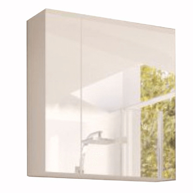 Koupelnová skříňka na stěnu se zrcadlem Maeve (bílá)