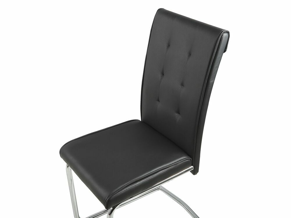 Set 2 ks. jídelních židlí ROVVO (černá)