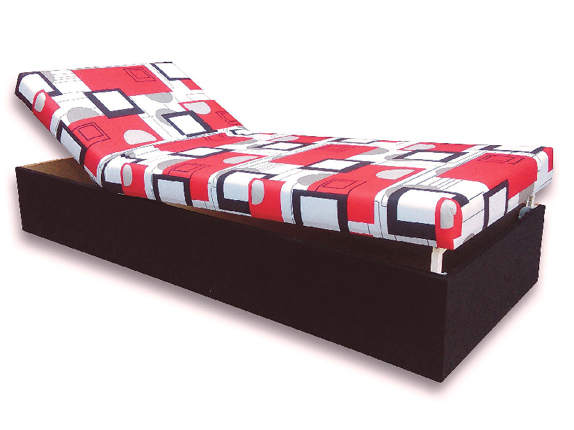 Jednolůžková postel (válenda) 80 cm Darcy (Černá 39 + Otawa 1)