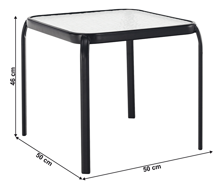 Příruční stolek Ramil (černá)