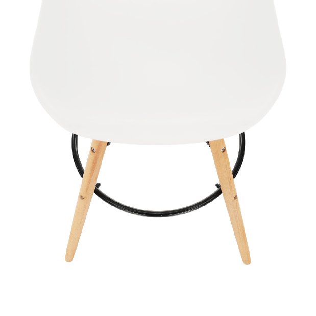 Barová židle Caribik (bílá + buk)