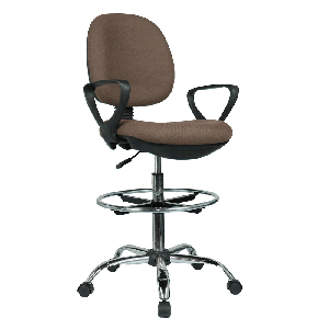 Vyvýšená pracovní židle Korki (hnědá + černá)