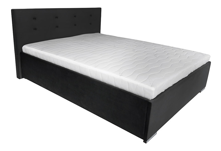 Manželská postel 140 cm BRW Molisa (šedá)