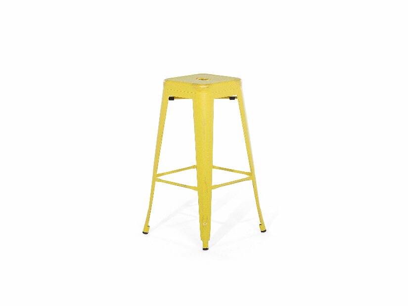 Set 2ks. barových židlí 76cm Cabriot (žlutozlatá)