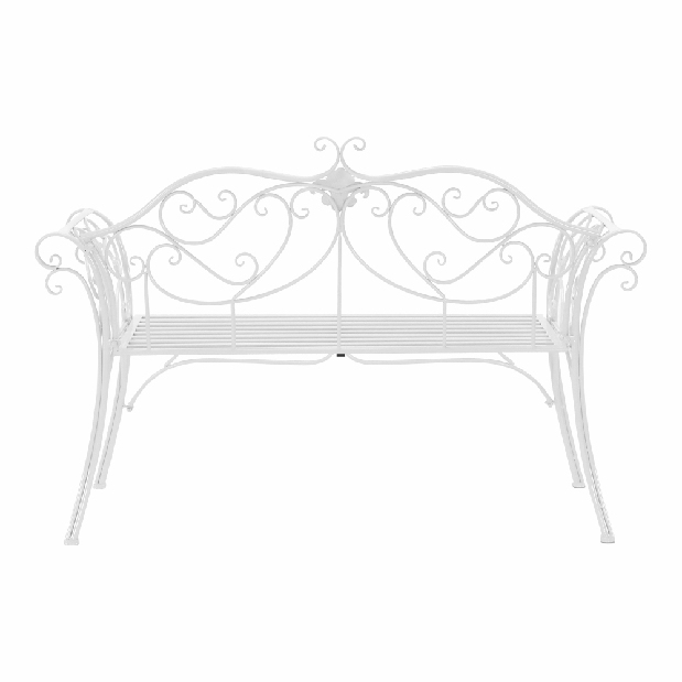 Zahradní lavička Entalia (bílá) *výprodej