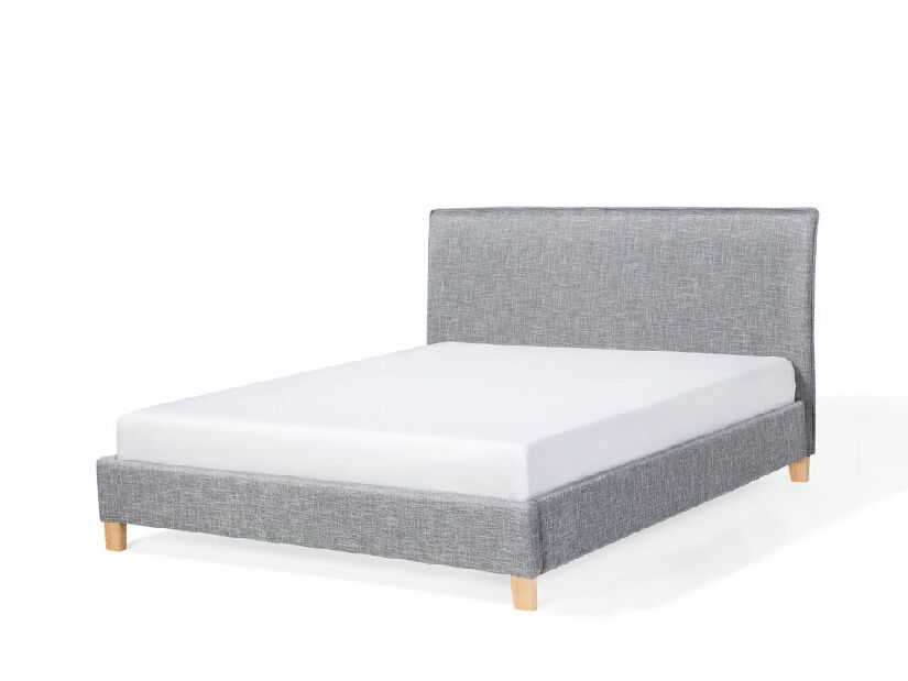 Manželská postel 160 cm SANCHEZ (s roštem) (šedá)
