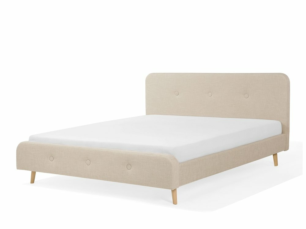 Manželská postel 180 cm ROME (s roštem) (béžová)