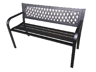 Zahradní lavička Kampa (černá)