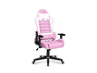 Dětská herní židle Rover 6 (bílá + růžová)