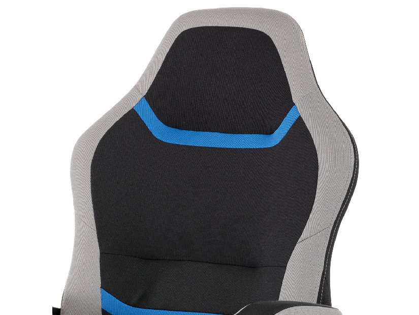Kancelářská/herní židle Leira-L611-BLUE (černá + šedá + modrá)