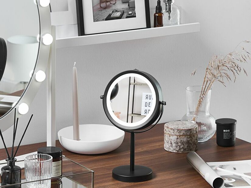 Makeup zrcadlo ø 17 cm Tucha (černá)