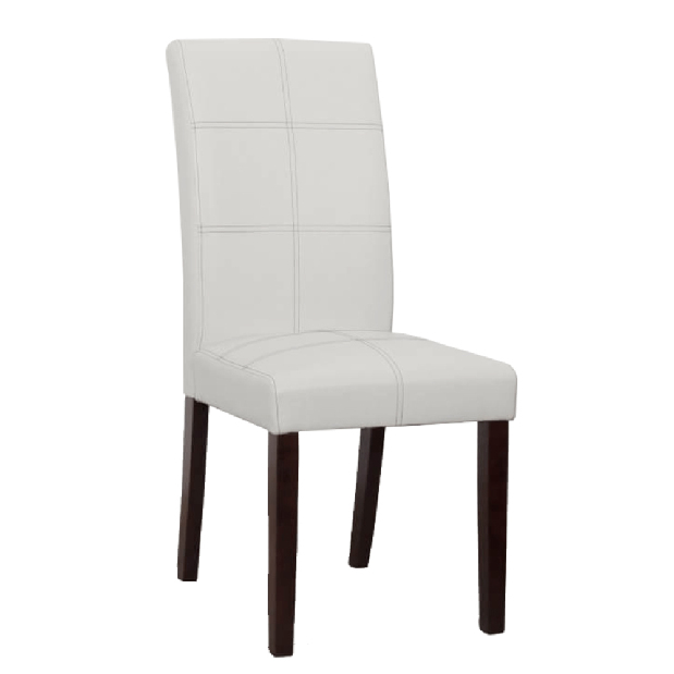 Jídelní židle Rianara R2 (bílá + ořech tmavý)