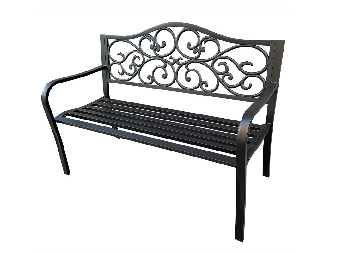 Zahradní lavička Ilta (černá)
