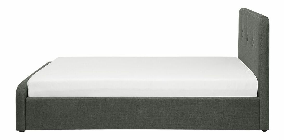 Manželská postel 180 cm ROME (s roštem a úl. prostorem) (šedá)