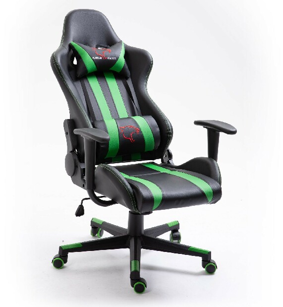 Kancelářská/herní židle Farhana (zelená)