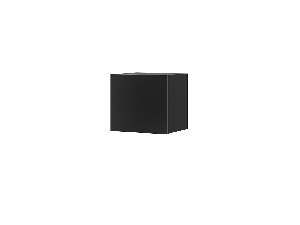Závěsná skříňka Calabria KWADRAT (černá matná + lesk černý)