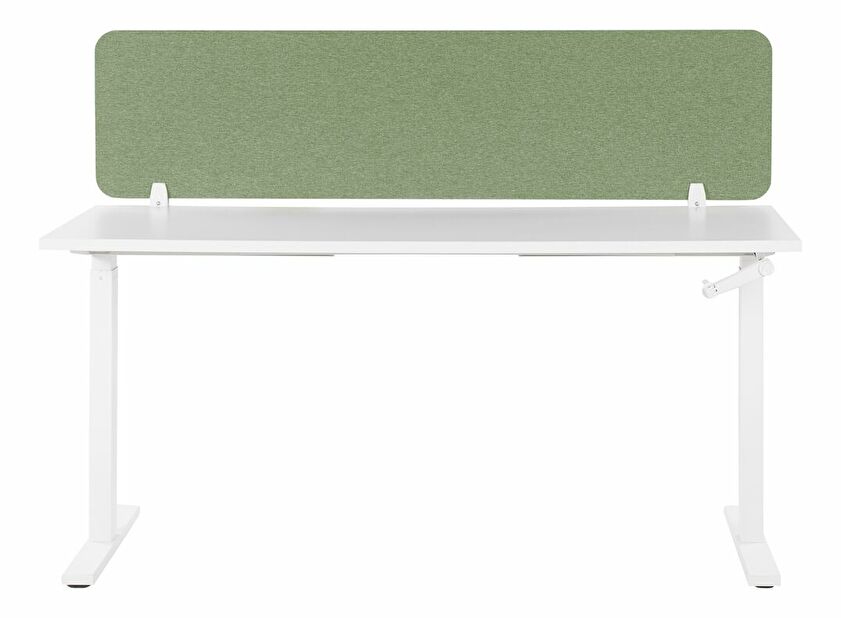 Přepážka na pracovní stůl 160 x 40 cm Walda (zelená)