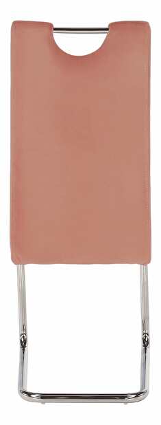 Jídelní židle Canary NEW (růžová + světlé šití)