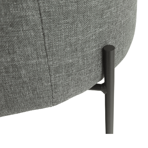 Dizajnová lavička Matry (šedá + černá)
