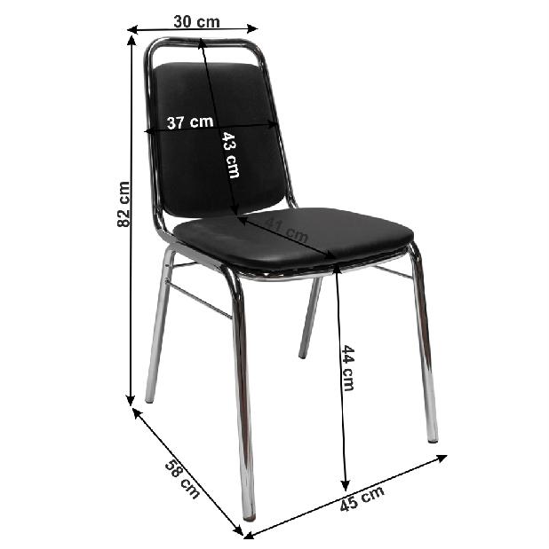 Kancelářská židle Zella (černá)