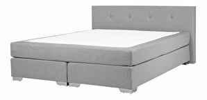 Manželská postel Boxspring 180 cm CONSOLE (s roštem a matrací) (šedá)