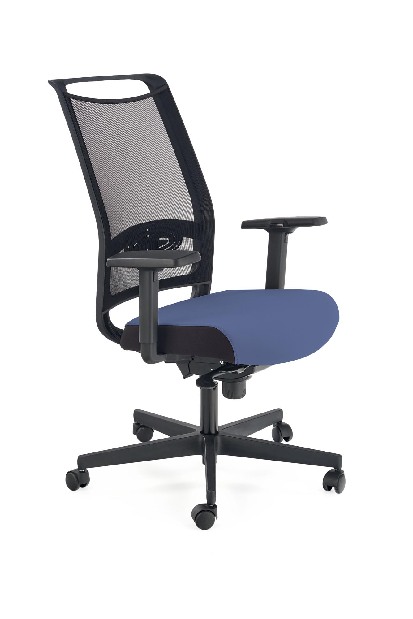 Kancelářská židle Galatta (černá + modrá)