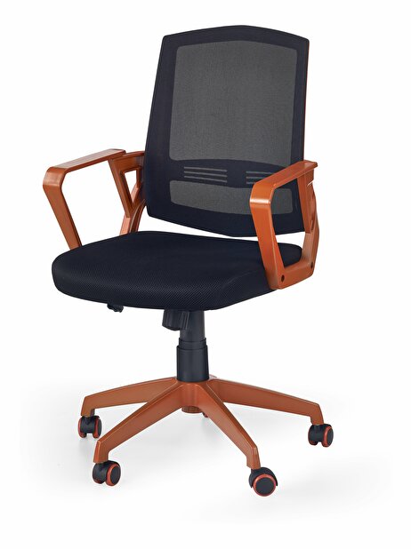 Kancelářská židle Ascot (černá + oranžová)