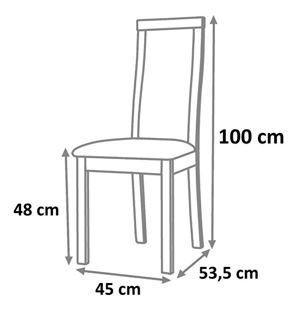 Jídelní židle Leca Dub medový