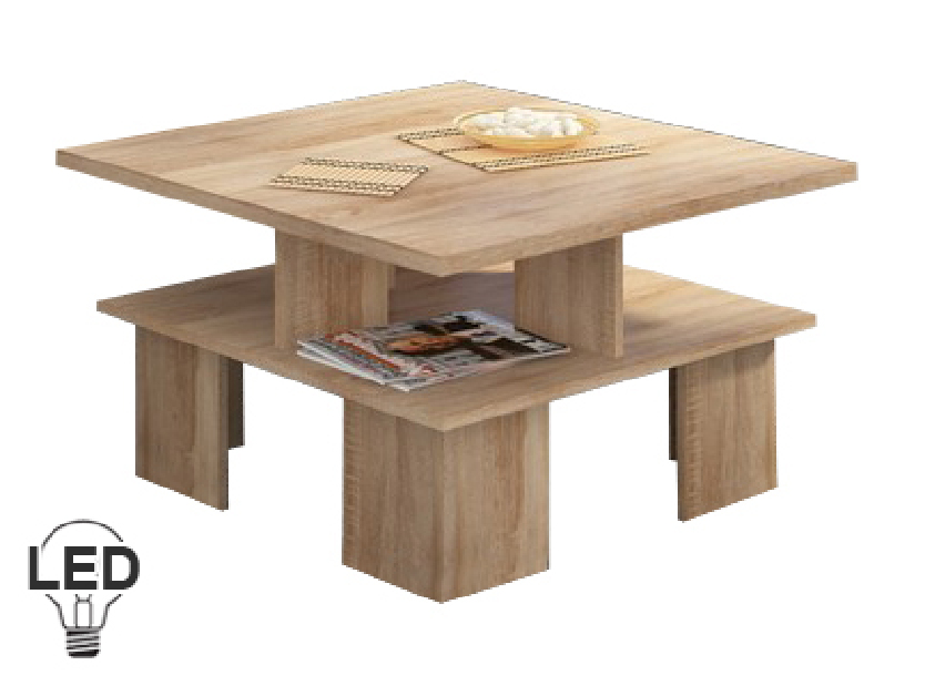 Konferenční stolek Supra 1 (sonoma světlá) *výprodej