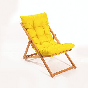 Zahradní židle Myla (žlutá + přírodní)