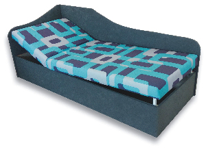 Jednolůžková postel (válenda) 90 cm Abigail (Gusto 4A + Šedá 81) (L)