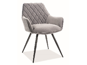 Jídelní židle Liana (šedá + černá)