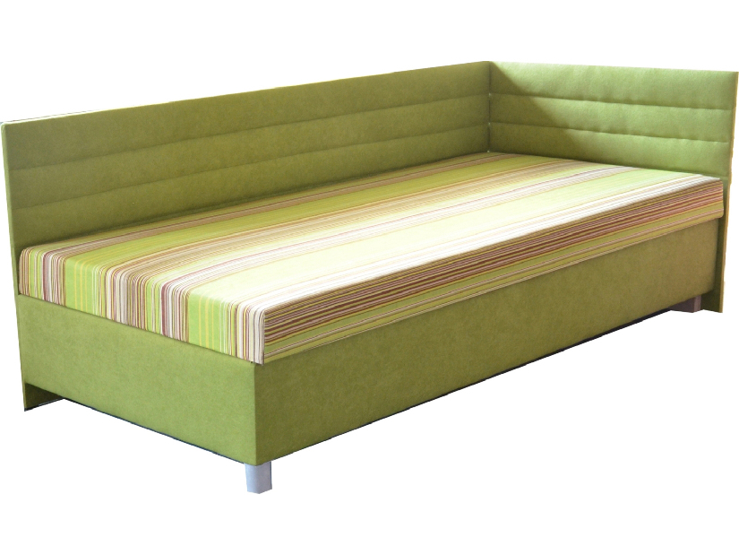 Jednolůžková postel (válenda) 100 cm Emil 2 (se 7-zónovou matrací standard) (P)