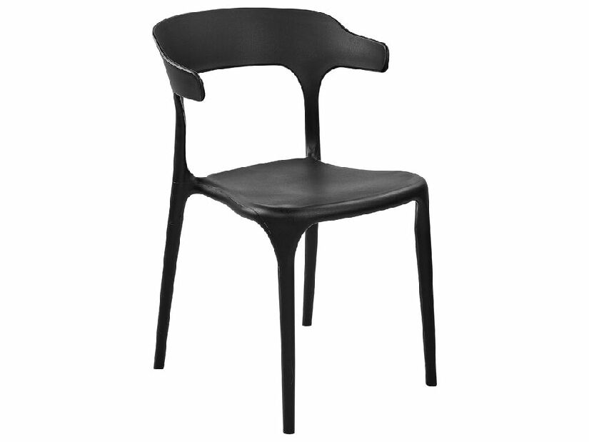 Set 8 ks jídelních židlí Gerry (černá)