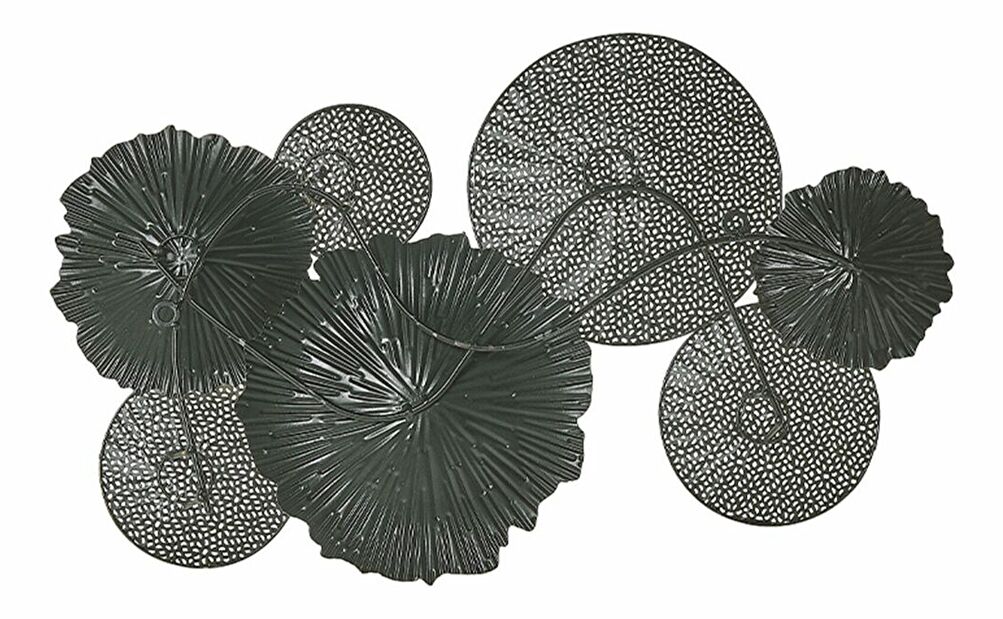 Nástěnná dekorace ZIRIUM (černá + stříbrná)
