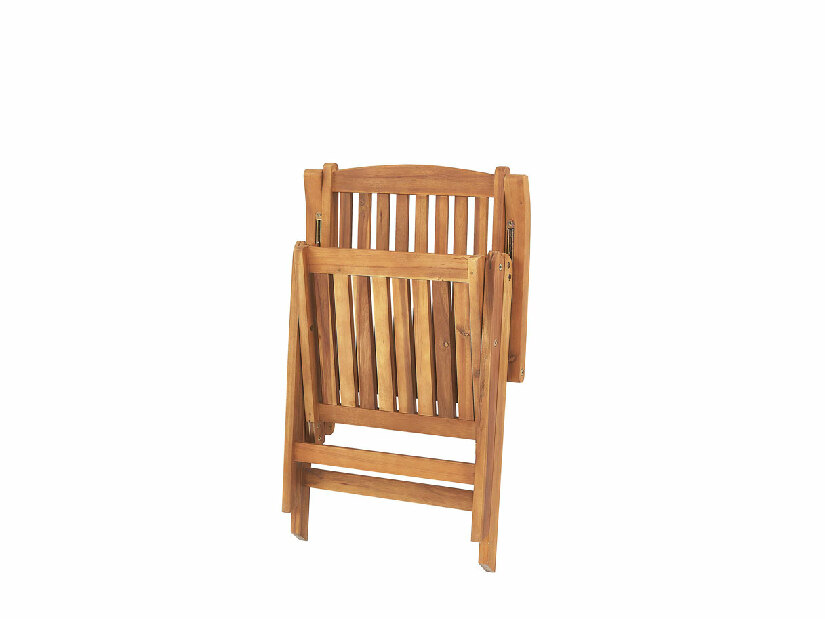 Set 2 ks. zahradních židlí Jakarta (krémově bílá) (s polštáři)