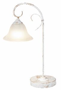 Stolní lampa Katherine 7187 (antická bílá + rýžové kamenné sklo)