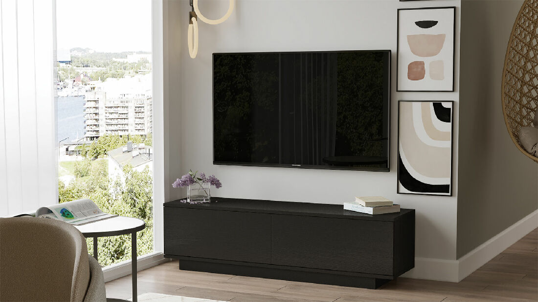 TV stolek/skříňka Fancy (Černá)