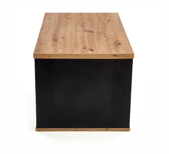 Konferenční stolek Perenna (dub wotan + černá)