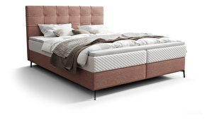 Jednolůžková postel 120 cm Infernus Bonell (lososová) (s roštem, s úl. prostorem)