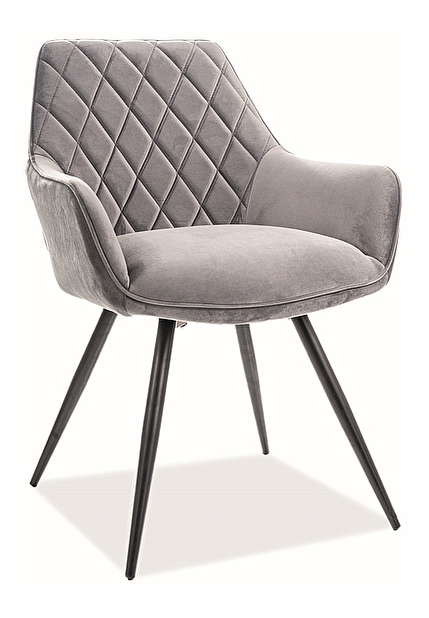 Jídelní židle Liana (šedá + černá)