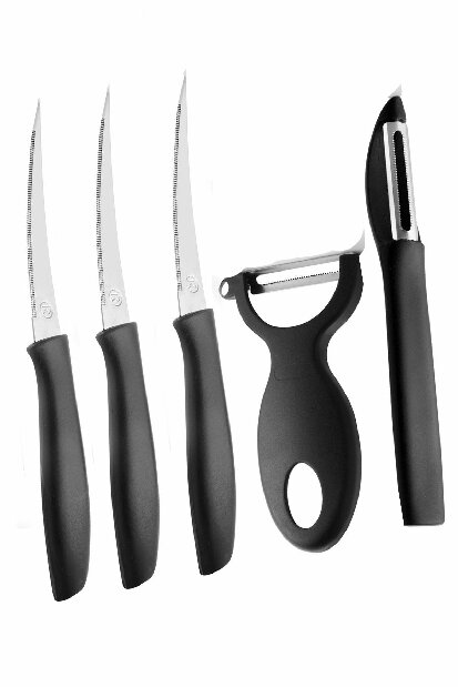 Sada nožů (5 ks.) Monter (černá)