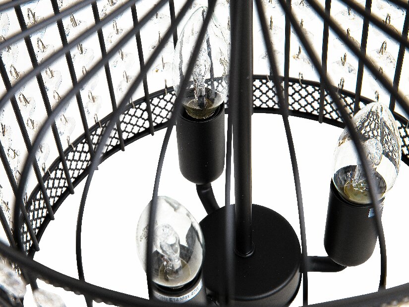 Závěsná lampa Carison (černá)