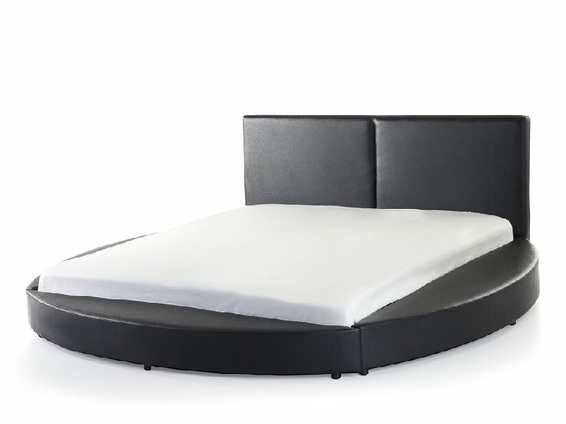 Manželská postel 180 cm LOMA (s roštem) (černá)