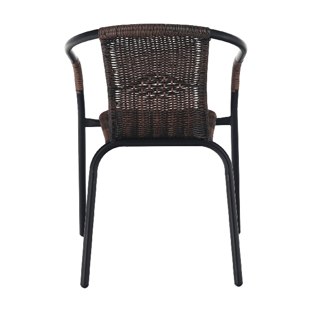 Zahradní židle Durley (hnědá + černá)