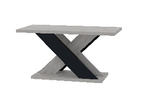 Konferenční stolek Xalin (světle šedá + černá)