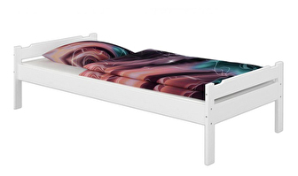 Jednolůžková postel 90 cm Lipo (bílá)