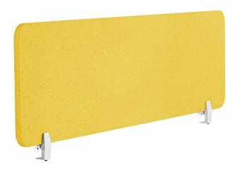 Přepážka na pracovní stůl 160 x 40 cm Walda (žlutá)