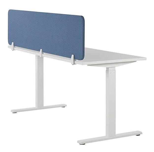 Přepážka na pracovní stůl 180x40 cm Whitley (modrá)